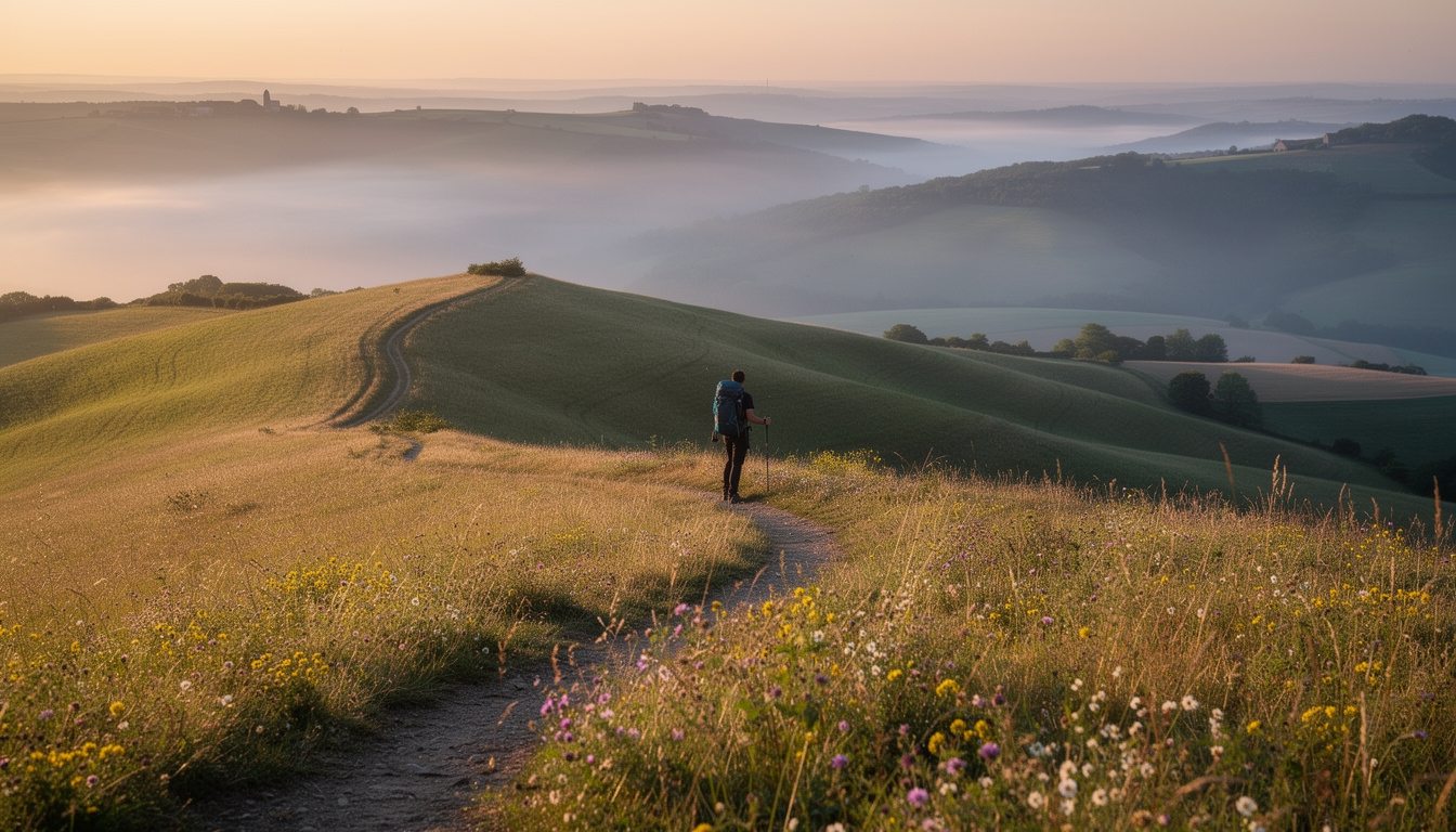 Panorama de randonnée en France